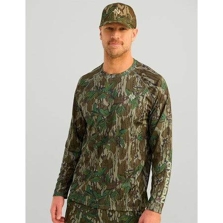 Nomad Mirage LS Camo Hunting Shirt Mossy Oak Greenleaf L