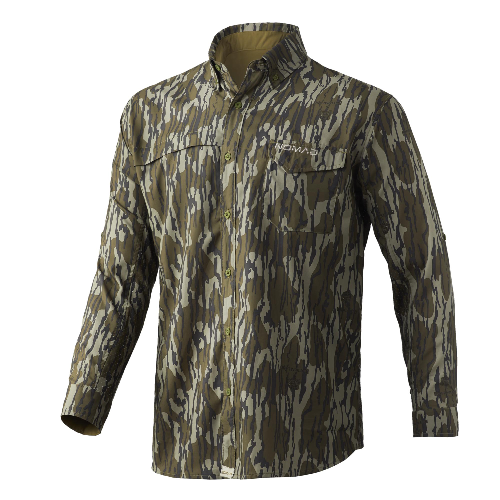 Nomad Stretch-Lite LS Performance Shirt Mossy Oak Bottomland Large