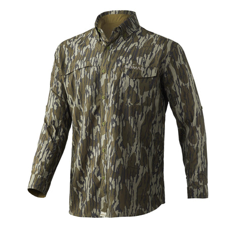 Nomad Stretch-Lite LS Performance Shirt Mossy Oak Bottomland Large
