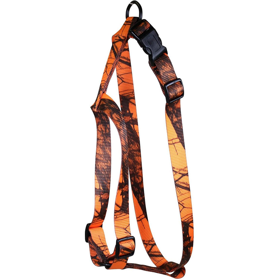 Omnipet Kwik Klip Small Dog Harness 5/8" Mossy Oak Blaze Orange Camo