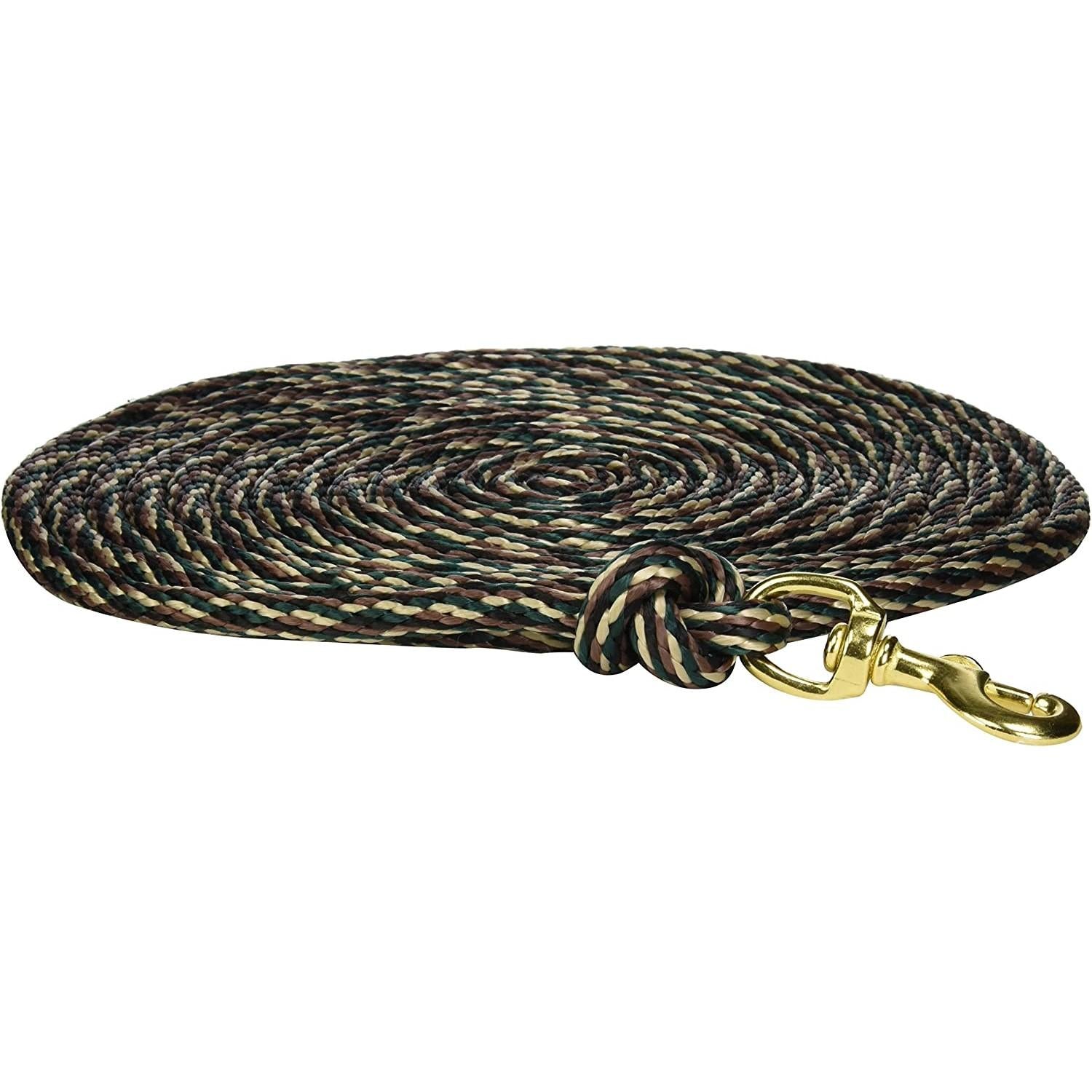 Omnipet Camo Check Cord 20-Foot Solid Brass Snap Training Rope
