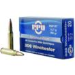 Prvi Partizan .308 Win / 7.62x51mm Rifle Ammo Rifle Pointed Soft Point Boat Tail JSP 165 grain 