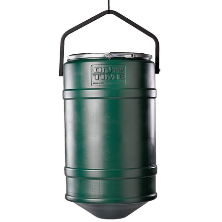 On Time 200-Pound Barrel with Hanger for Wildlife Feeder No Timer Included