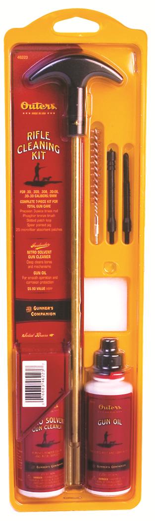 Outers 3-Piece Brass Rod Rifle Cleaning Kit .270-.284 7mm