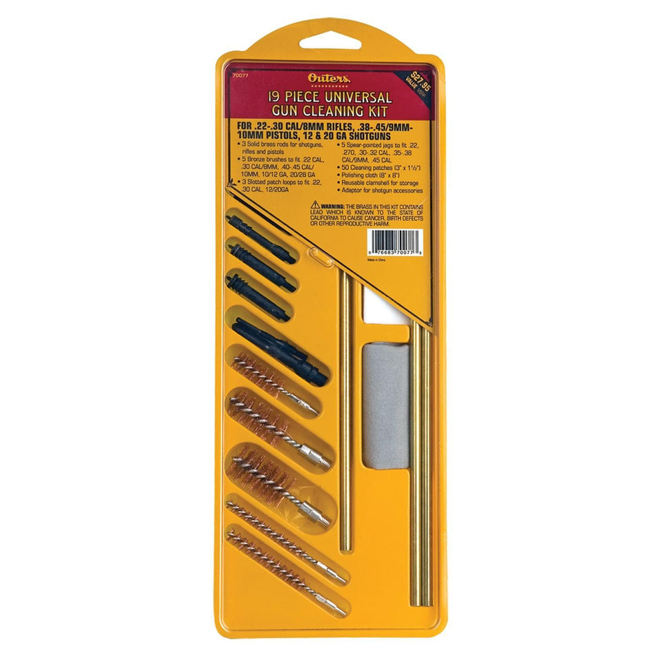 Outers Universal 19-Piece Firearm Cleaning Kit