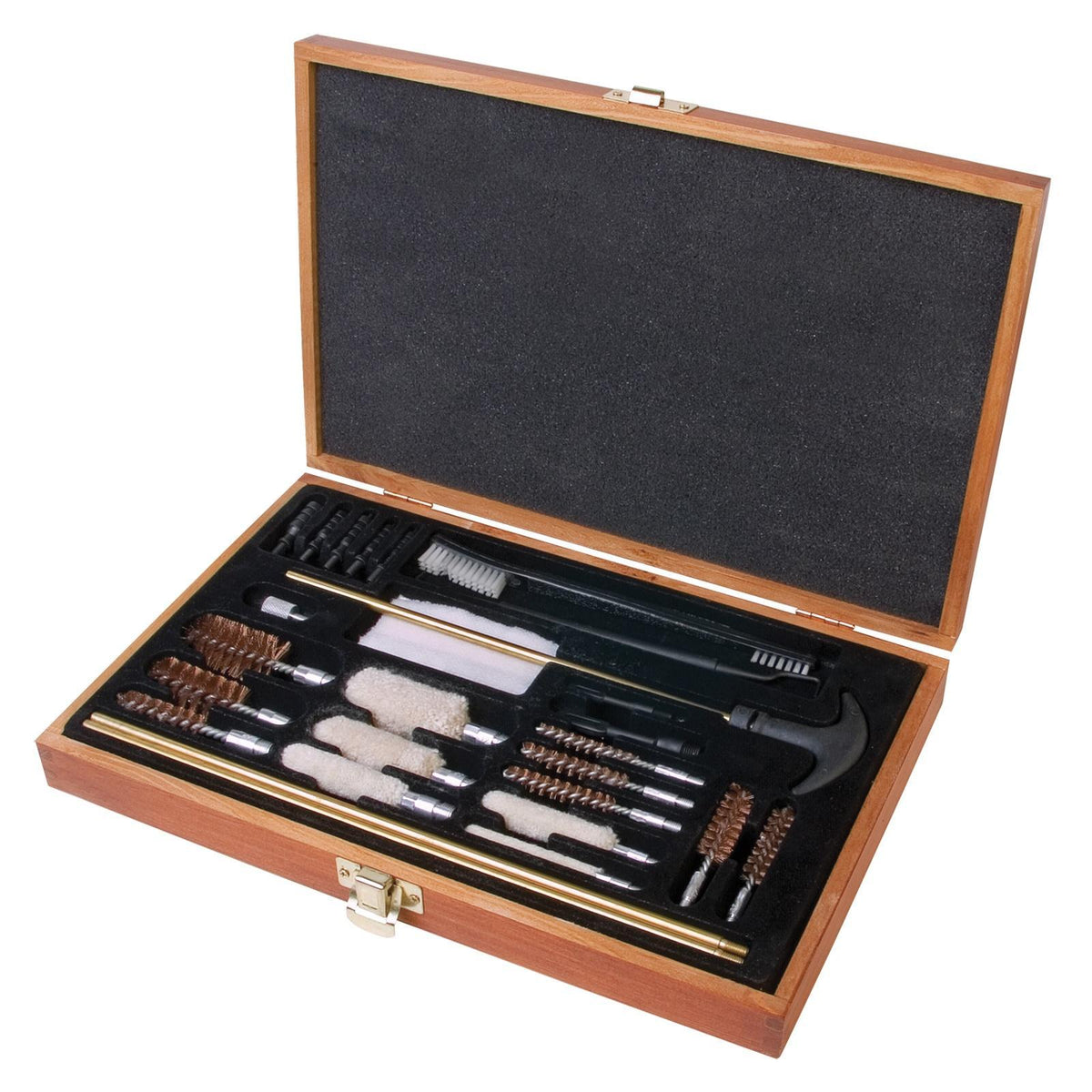 Outers Universal 28-Piece Brass Cleaning Kit with Wood Box