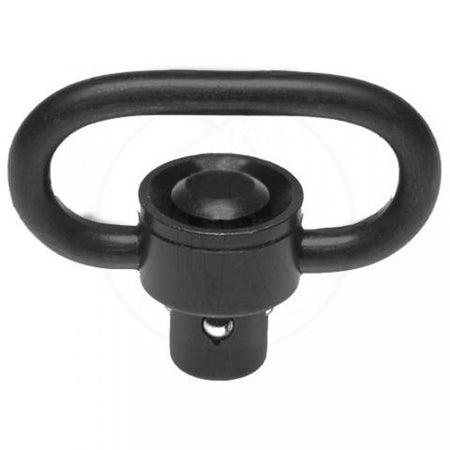Troy S.S.Q.D. Heavy-Duty Stainless Quick-Detach Swivel Black - Raised Button Guard