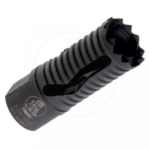 Troy Medieval Flash Suppressor Black 5.56/.223 Half Inch 28 TPI Threaded