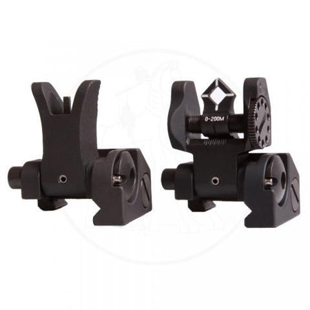 Troy Industries Micro Sight Set M4 Front and Dioptic Rear Iron Sights - Black