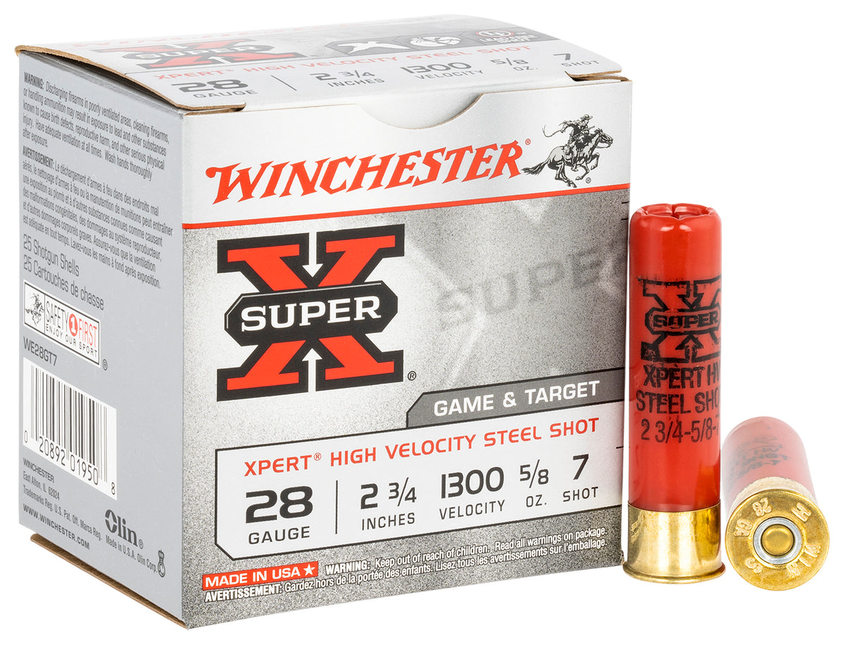 Winchester WE28GT7 Super X Xpert 28 Gauge 2-3 4 5 8oz  7 1300 fps