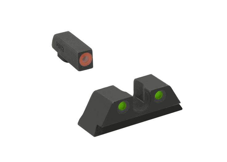 Meprolight ML47787 Hyper-Bright Tritium Sights Orange Front Ring with Green Rear for CZ Shadow 2
