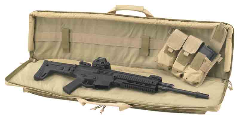US Peacekeeper 42" Rapid Assault Tactical Case Tan Padded Shoulder Strap