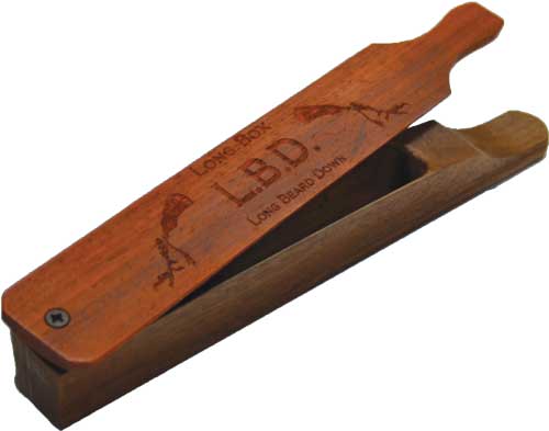 Pittman LBD Long Box Turkey Call Padauk and Walnut
