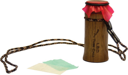 Pittman LBD Tube Turkey Call Black Walnut 3 Stackable Reeds