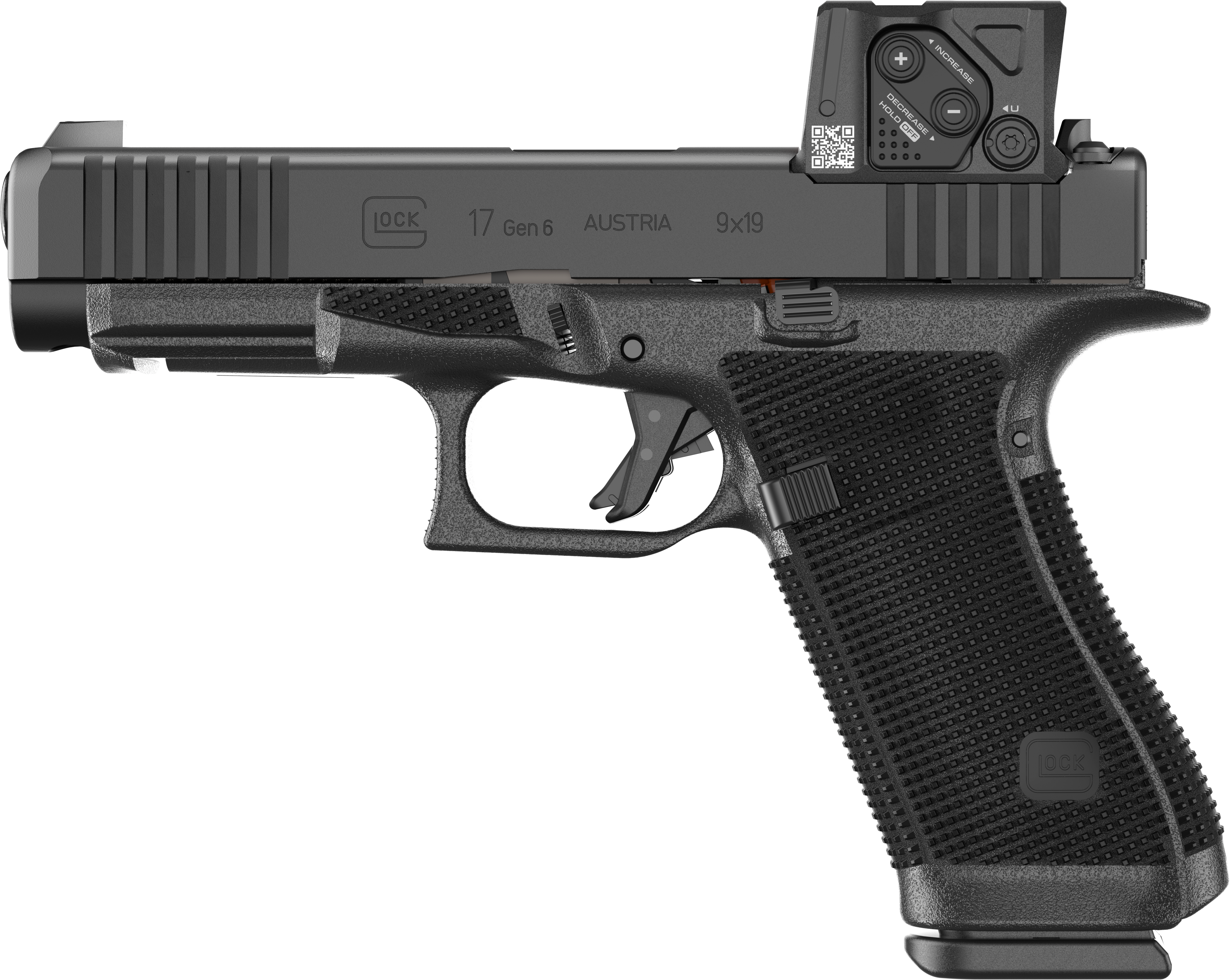Glock G17 Gen6 w/Aimpoint Full Size 9mm Luger 17+1 4.49" Black Pistol Package