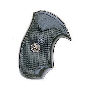 Pachmayr Compac Grips Colt D-Frame Short Square Butt Black Rubber