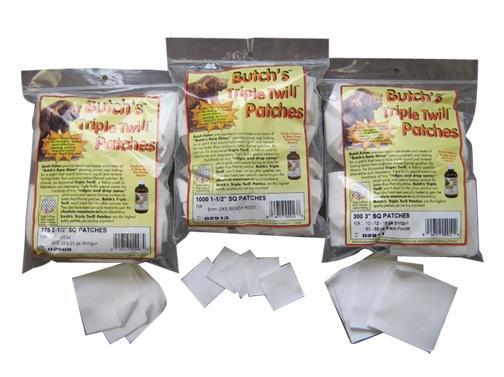 Butch's Triple Twill 3" Firearm Cleaning Patches 300 Pack by Pachmayr