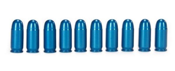A-Zoom .380 Auto Blue Aluminum Snap Caps - 10 Pack