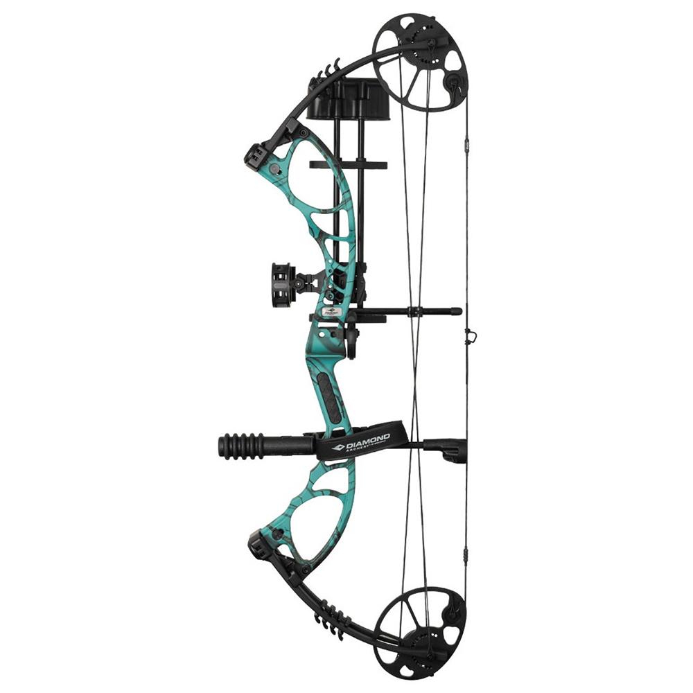 Diamond Archery Edge XT RH Compound Bow Teal Roots Camo