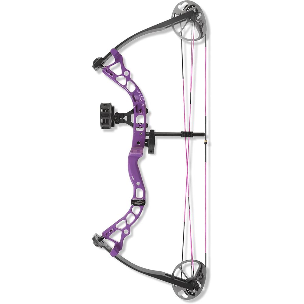 Diamond Archery Atomic RH Youth Bow in Purple with Adjustable Draw Weight