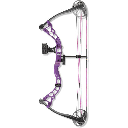 Diamond Archery Atomic RH Youth Bow in Purple with Adjustable Draw Weight