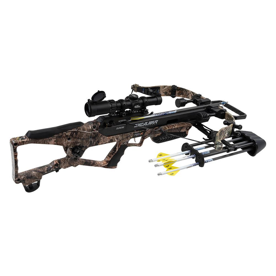 Excalibur REVX Mossy Oak Country DNA Crossbow with Overwatch Scope 400 FPS