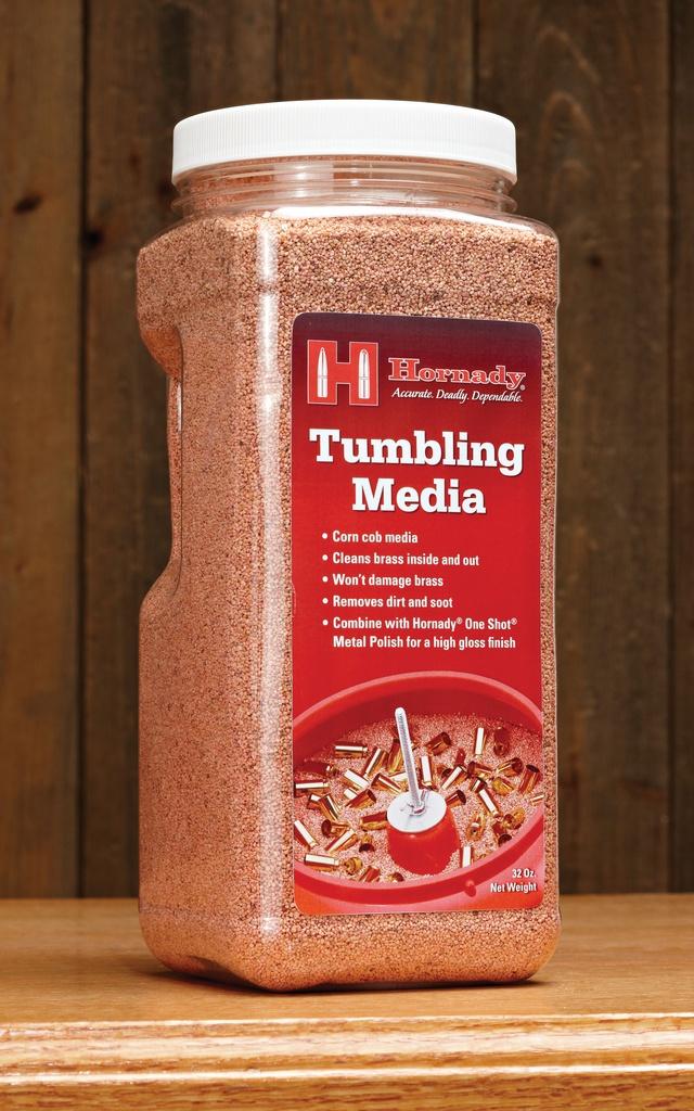 Hornady One-Shot Corn Cob Tumbler Media 76oz for Brass Cleaning