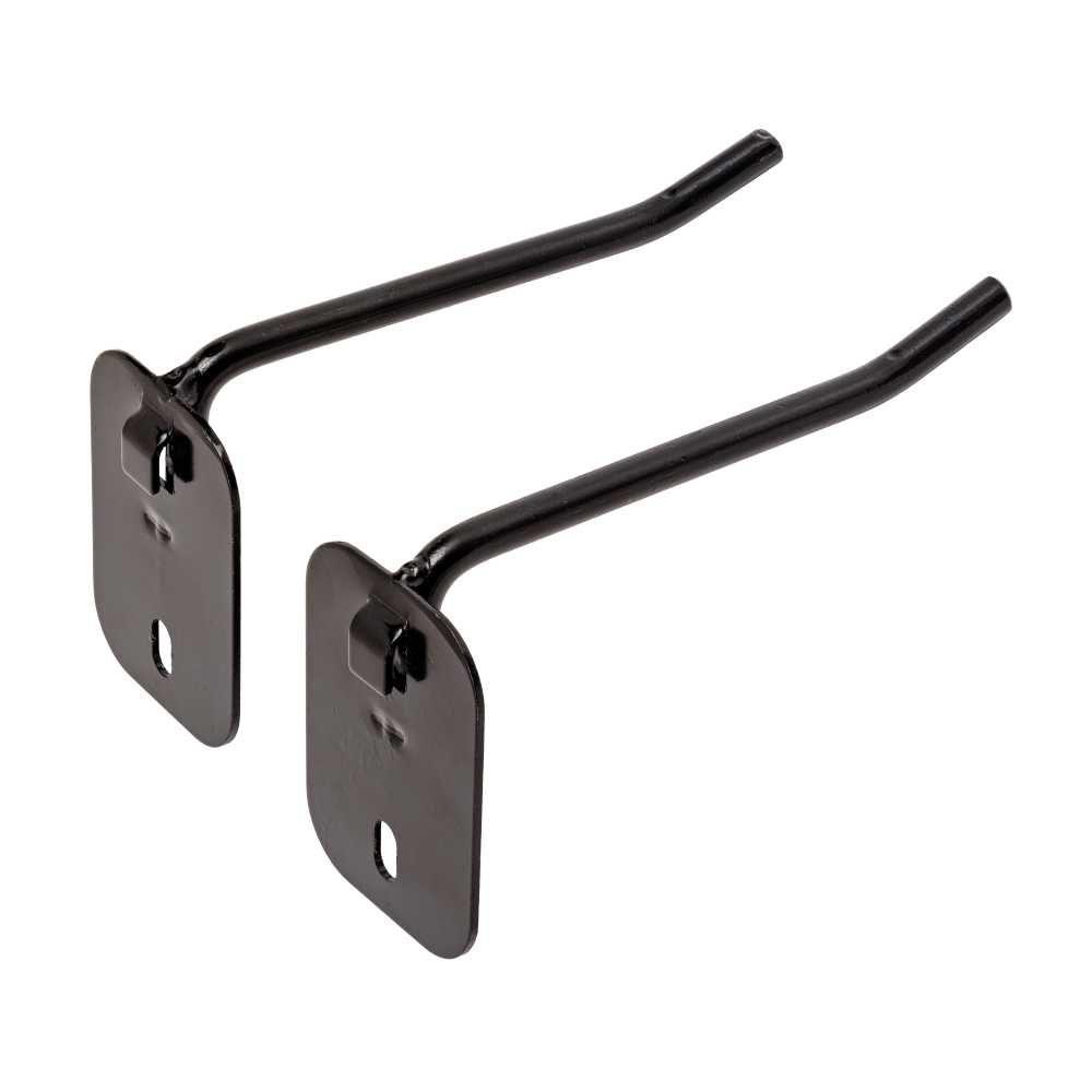 Hornady Square-Lok Single Peg Hook 4 Inch Black - Pack of 2