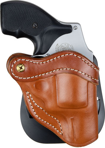 1791 Paddle OWB Holster Multi-Fit for Ruger LCR S&W J-Frame Classic Brown Leather RH
