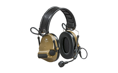 3M/Peltor ComTac VI NIB Electronic Earmuff MT20H682FB-09NCYS, Coyote Brown, NIB Wireless Technology, Noise-Canceling, Boom Mic Included