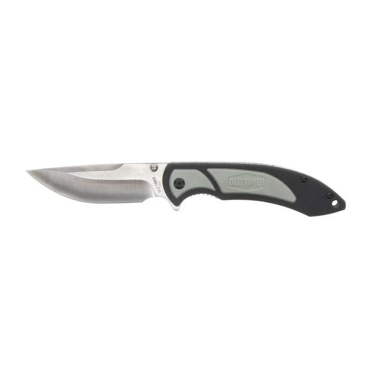 Old Timer Trail Boss 3.5" Drop Point Folder Black Stainless Blade