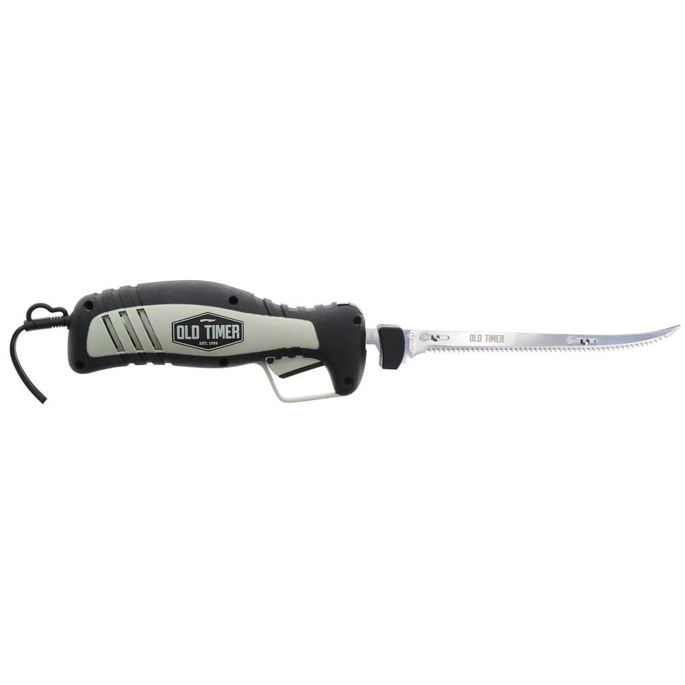 Old Timer Electric Fillet Knife 8" Blade 110 Volt Black Grey