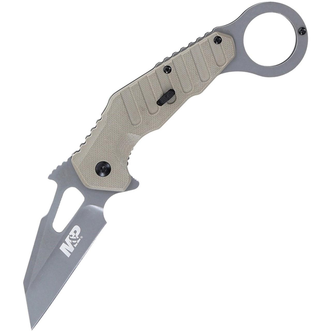S&W M&P Extreme Ops FDE Karambit Knife with 3" Blade