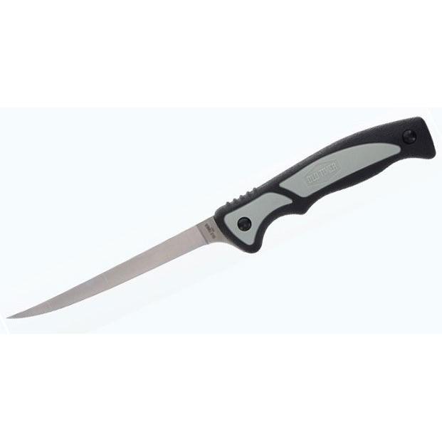 Old Timer Trail Boss 5.25 Inch Fillet Knife Black Grey Handle