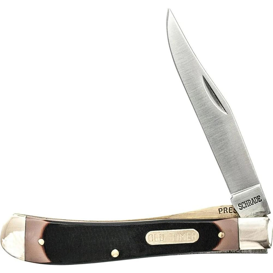 Old Timer Gunstock Trapper 3 7/8" Single Blade Lockback Folding Knife