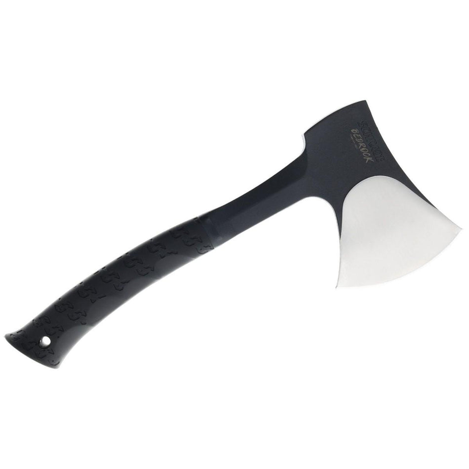 Schrade Bedrock Camp Axe 6" Black Blade Non-Slip Rubberized Grip
