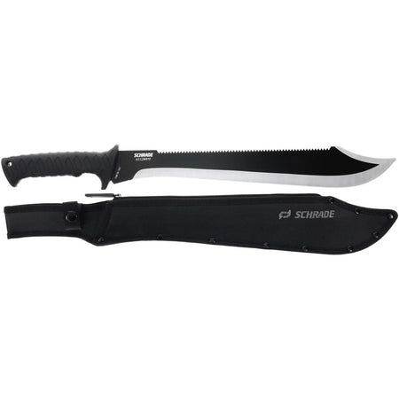 Schrade Decimate 14" Sawback Machete Black Finish