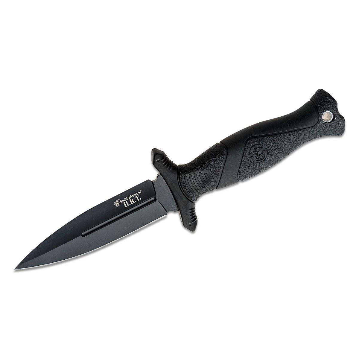 Smith & Wesson HRT 4" Fixed Blade Boot Knife Black Finish