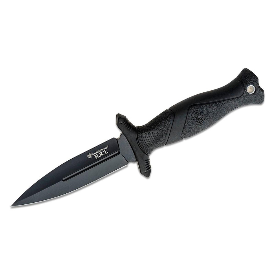 Smith & Wesson HRT 4" Fixed Blade Boot Knife Black Finish