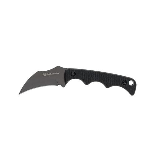 Smith & Wesson HRT Karambit Neck Knife 2-Inch Cleaver Blade Black Nylon Sheath
