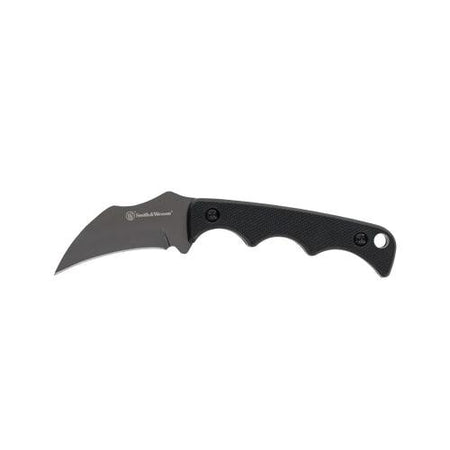 Smith & Wesson HRT Karambit Neck Knife 2-Inch Cleaver Blade Black Nylon Sheath