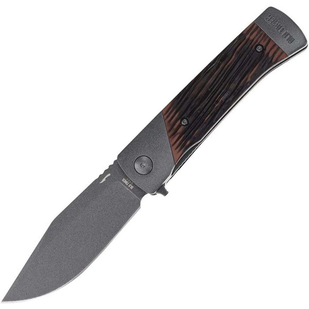 Old Timer Frontier Folding Pocket Knife 3-3/4 Inch Clip Point Rosewood