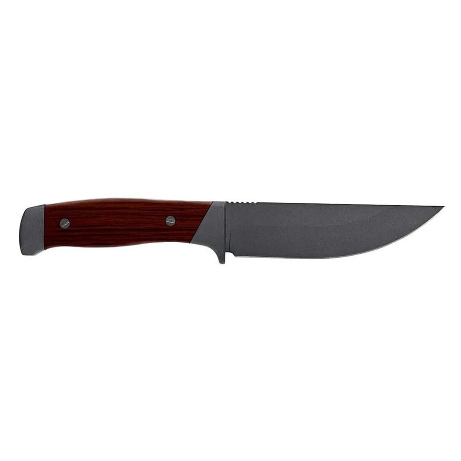 Old Timer Frontier 5" Drop Point Fixed Blade Hunting Knife with Wood Handle