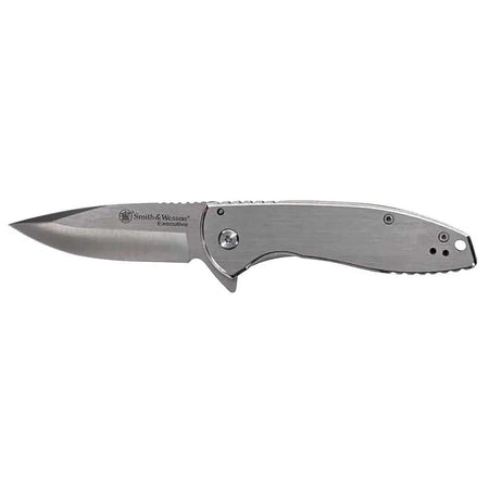 Smith & Wesson Executive Platinum Flipper Knife 3" Drop Point Stainless Blade