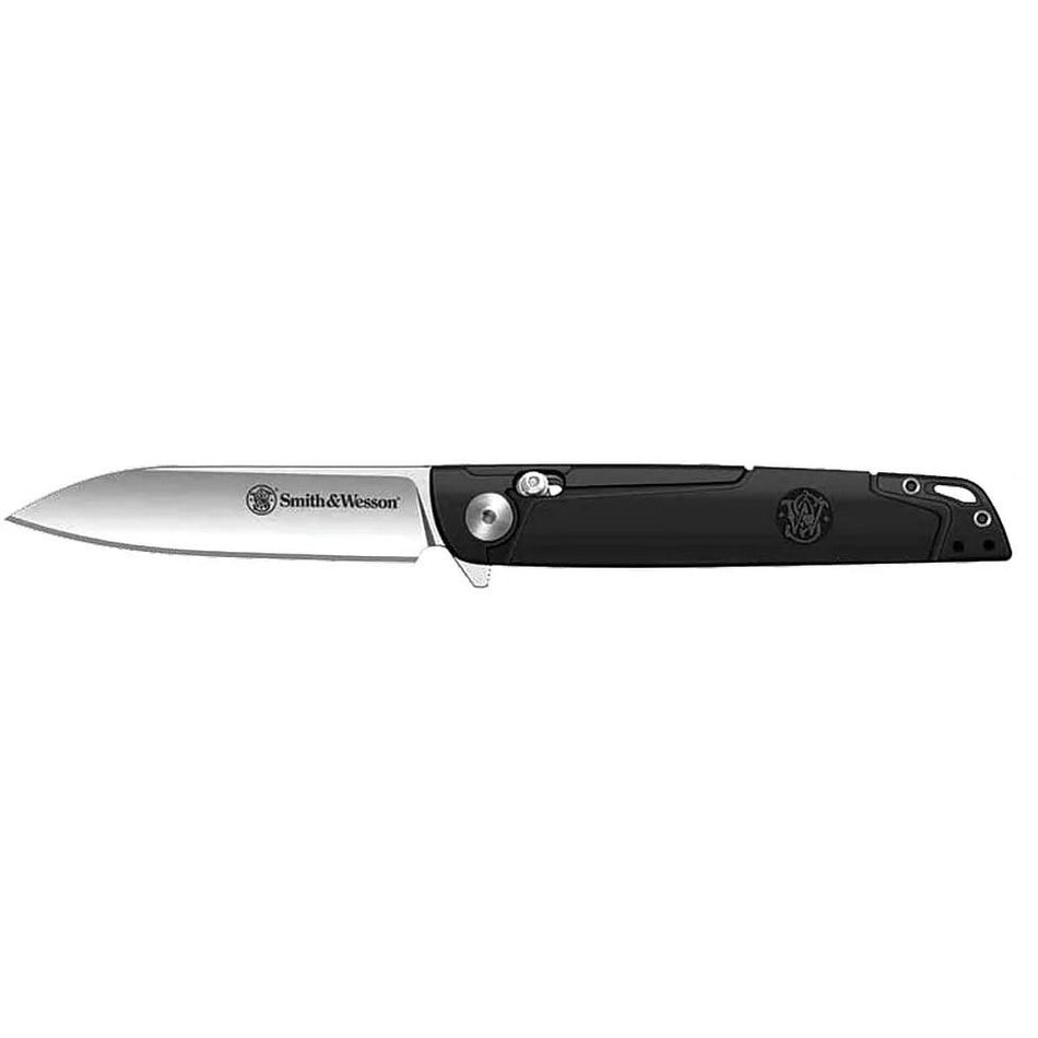 Smith & Wesson 24/7 Crossbar Folder Pocket Knife 3.25" Drop Point Black