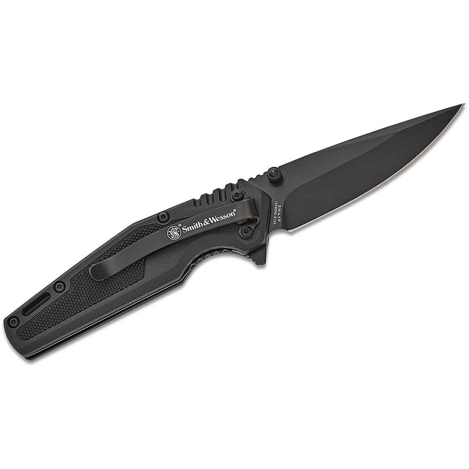 Smith & Wesson SWAT Assisted Open Tactical Folding Knife 3" Drop Point Black