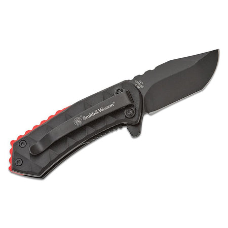 S&W 24/7 Compact Spring Assist Folder 1-9/10" Clip Point Blade Black