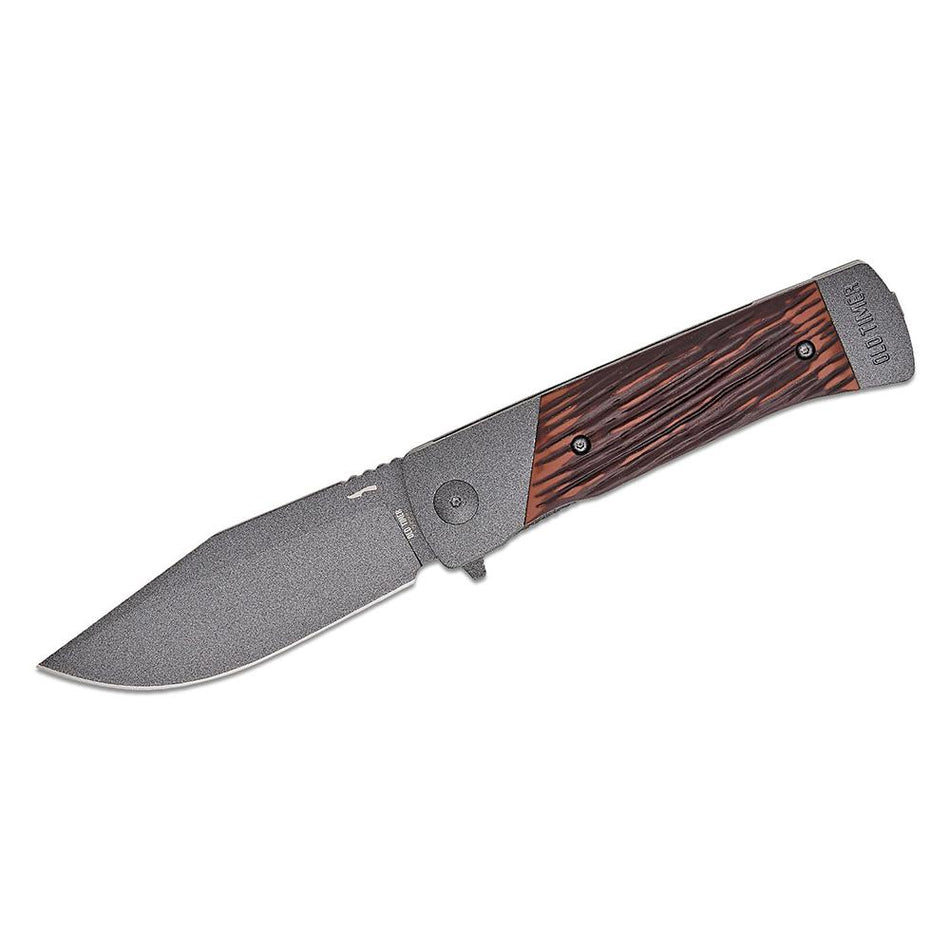 Old Timer Frontier Folding Knife 3-1/2" Clip Point Blade Rosewood