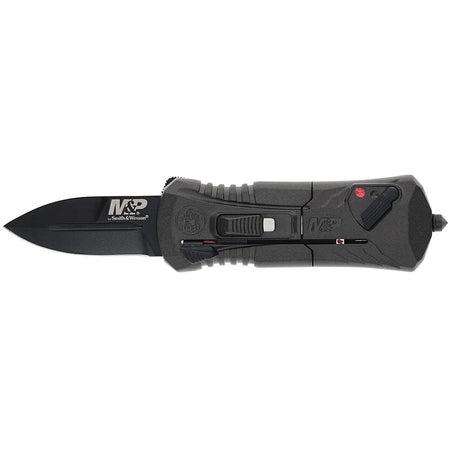 Smith & Wesson M&P OTF Compact Folding Knife Grey/Black 1-9/10" Spear Point