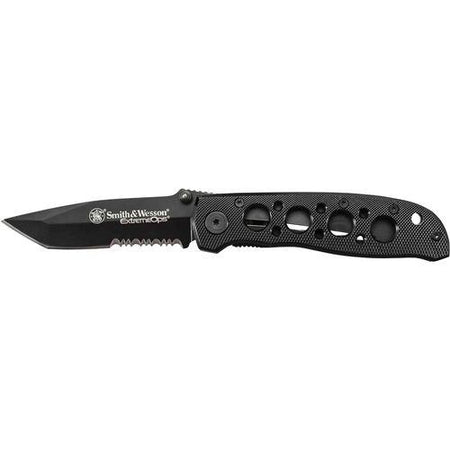 Smith & Wesson Extreme Ops Black Tanto Liner Lock Folding Knife 3.25"